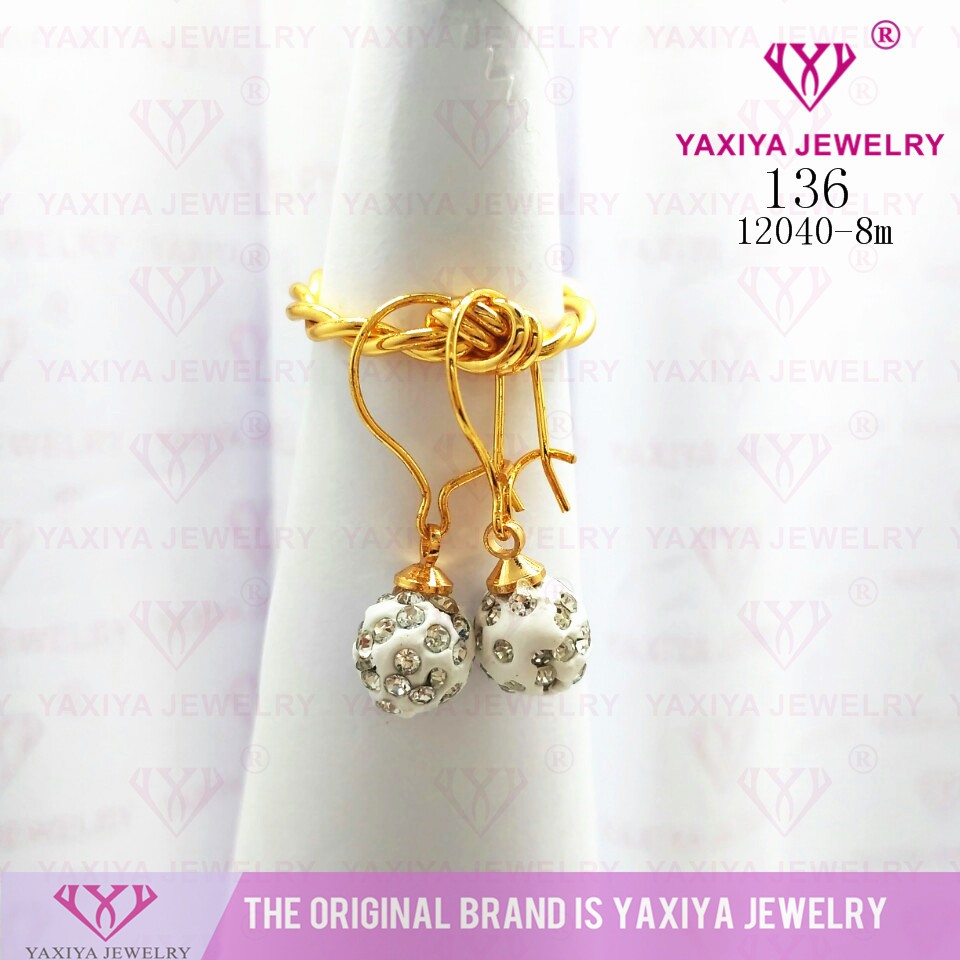 

Anting Bola Disko Permata Perhiasan Lapis Emas 18K Yaxiya Jewelry 136