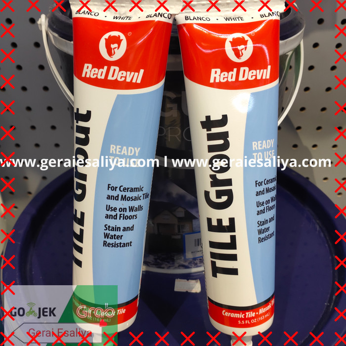 Tile Grout Red Devil Pengisi Nat Keramik 163 Ml MADE IN USA