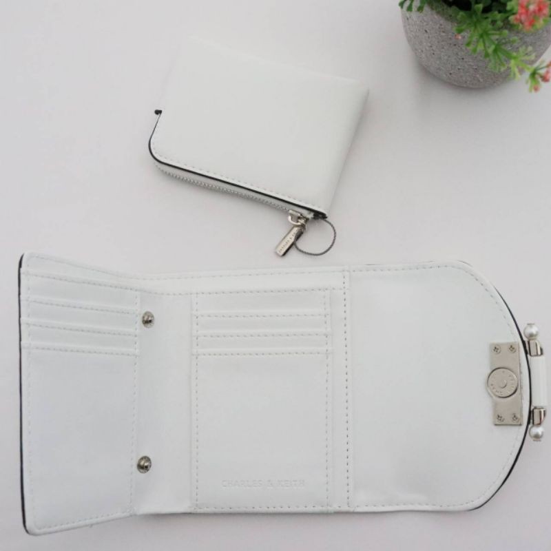 CK Perforated Short Wallet