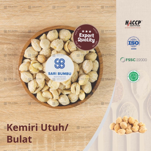 

CANDLENUT WHOLE / KEMIRI UTUH