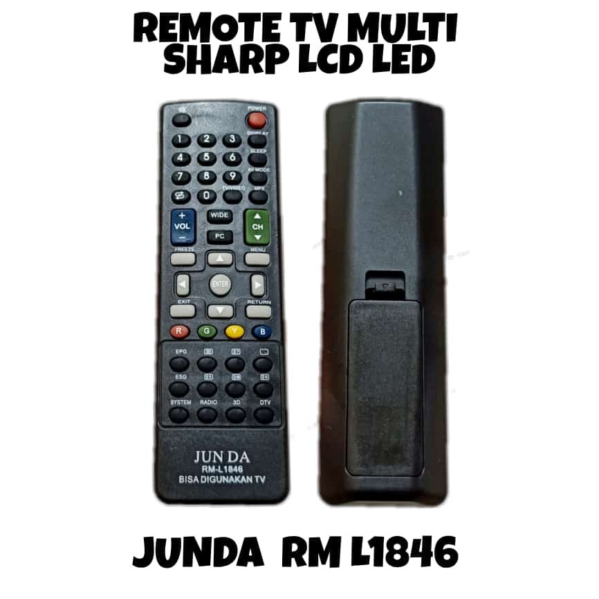 REMOTE TV MULTI UNIVERSAL SHARP AQUOS JUNDA RM-L1846