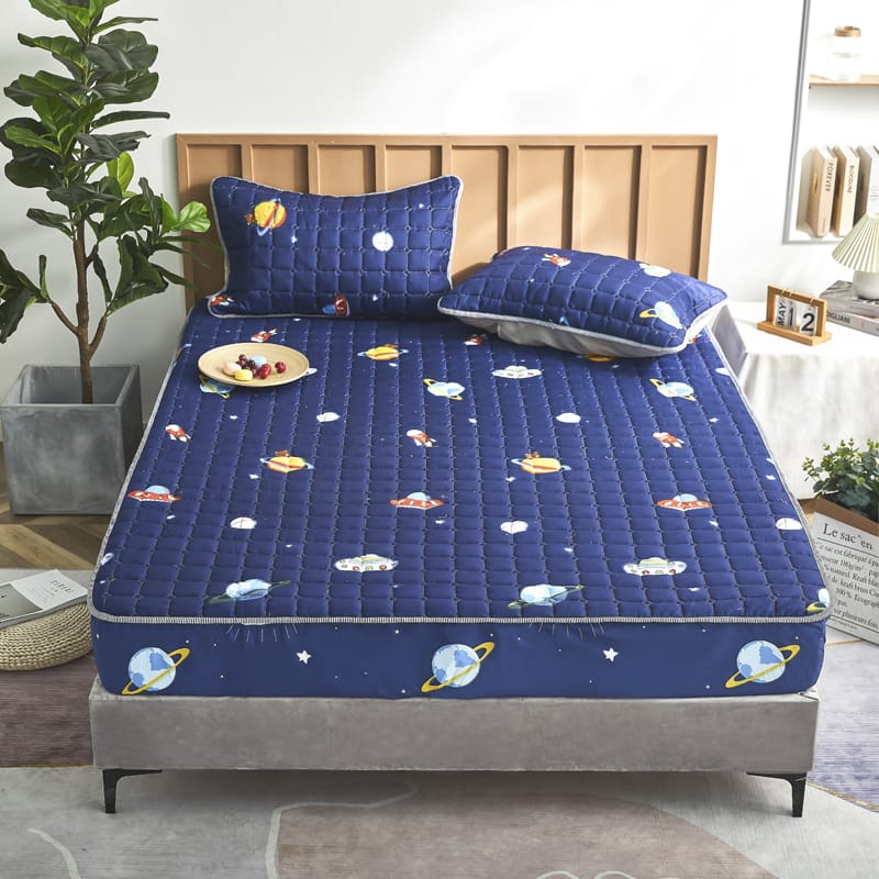 Sprei Waterproof / Anti Air Ukuran 180X200 Tinggi 25 cm, pilihan-Astronot