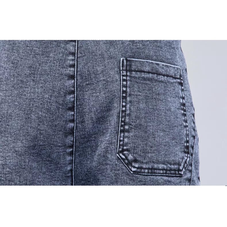 Dhozen Celana Jeans Pria Joger Stretch Unisex