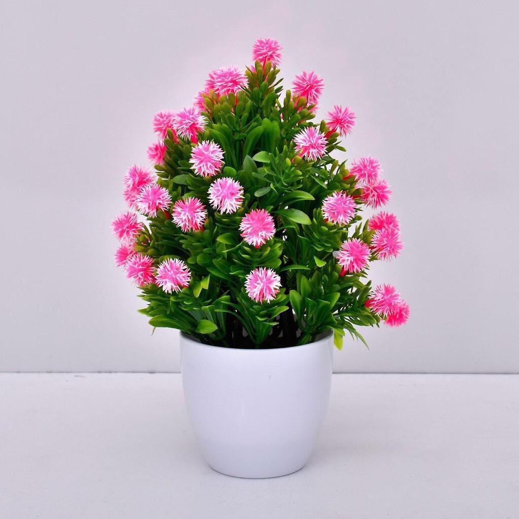 COD BUNGA PLASTIK BUNGA PAJANGAN IMITASI BUNGA ARTIFISIAL BUNGA BONSAI TANAMAN HIAS PLASTIK BP1104-PINK
