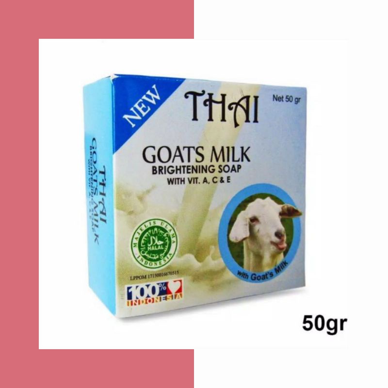 THAI GOATS MILK SOAP 50GR - SABUN SUSU KAMBING