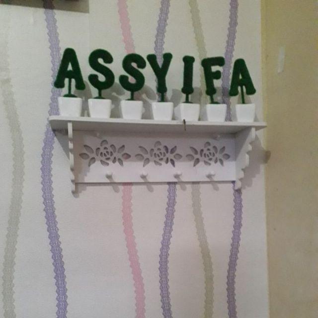 511 Rak Dinding Dengan 4 Hook