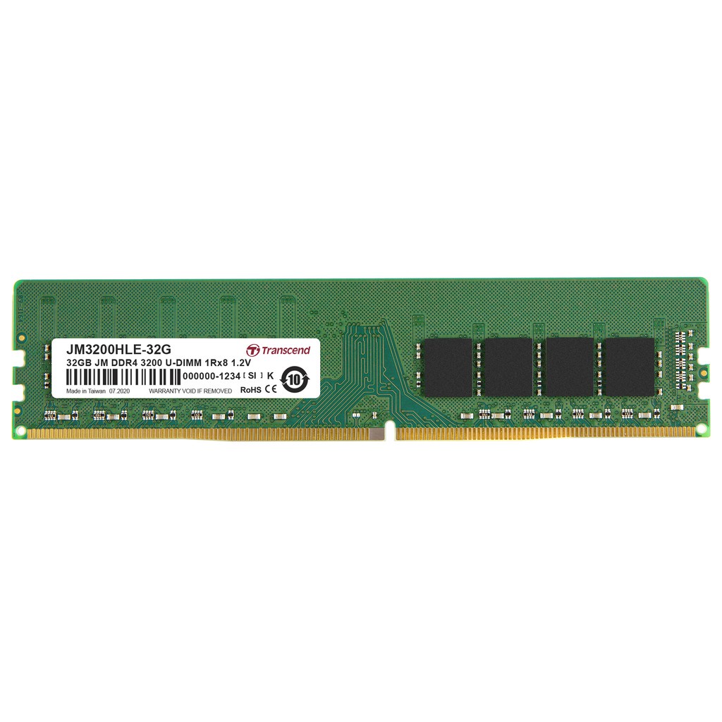 RAM TRANSCEND 32GB KIT DDR4 3200Mhz (2x16GB) Jetram Longdimm pc 3200