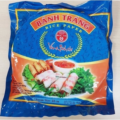 

✨RICE PAPER Banh Trang/ Kulit lumpia vietnam 22cm - Repack 5 lembar | Kertas beras / Kulit Lumpia Vietnam Rice Paper Termurah Original Packing Repack