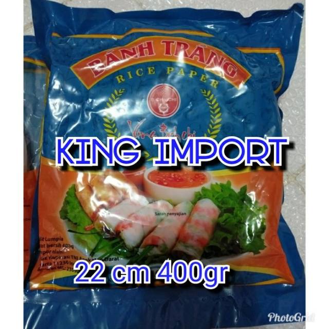 Kulit Lumpia Asli Vietnam 22cm 400gram Banh Trang Rice Paper4