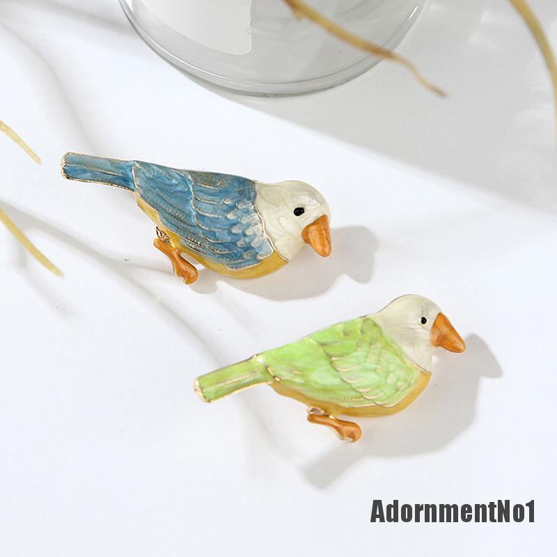 (Adornmentno1) Bros Pin Enamel Bentuk Burung Untuk Wanita