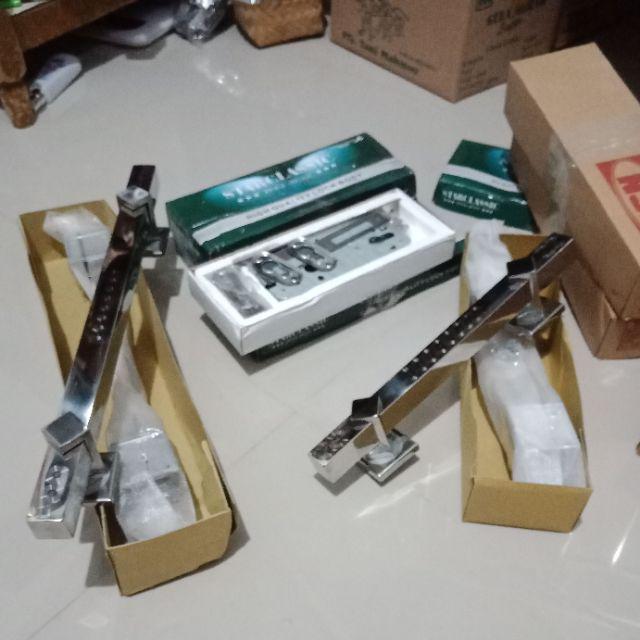 Paket Handle Gagang Pintu Rumah 33 Cm Dan Body Kunci Pintu Rumah Body Pelor