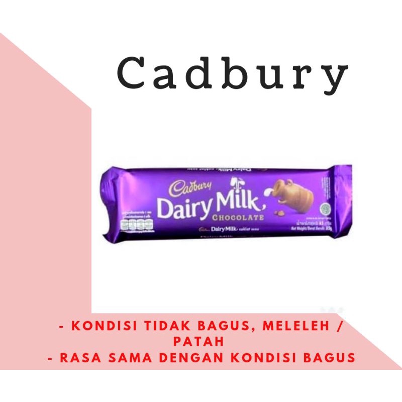 Coklat Cadbury Cokelat Dairy Milk 62gram
