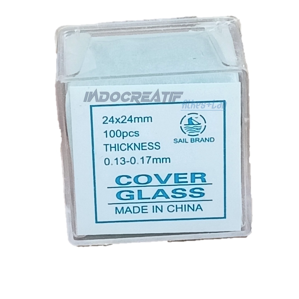 Cover Deck Kaca Penutup Mikroskop Glass 24x24 Sail Brand No Manzel Objek Glass Object Glass Murah
