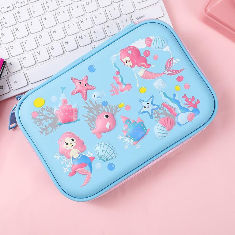 

∞ Tempat pensil unicorn kotak pensil pensil case hardtop 3D unicorn lucu ゠