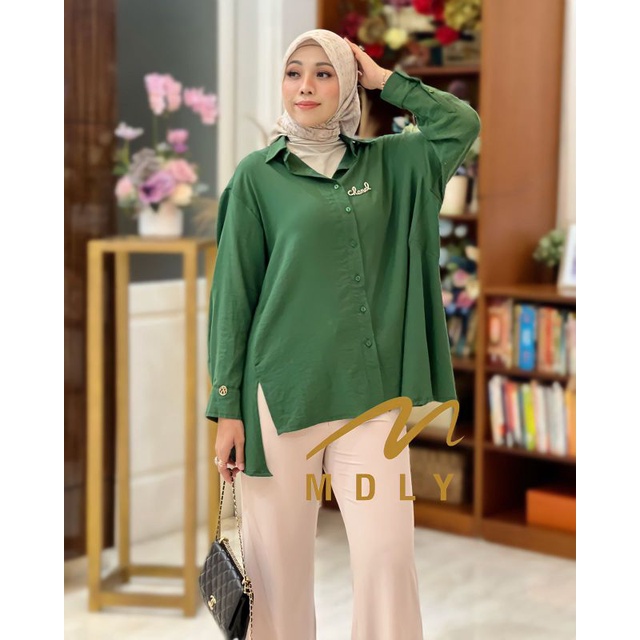 Atasan Kemeja Wanita  Terbaru Suji Shirt By Mdly 03128