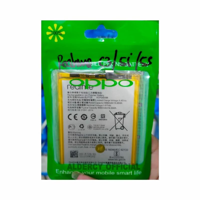 BT BATERAI/BATTERY BLP-729/REALME C3/5I/5S ORIGINAL 100%