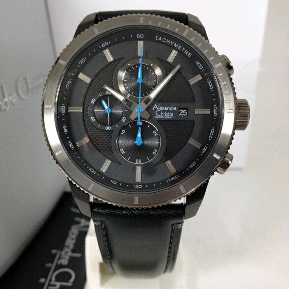 Jam Tangan Pria Alexandre Christie AC 6501 43mm xees Original