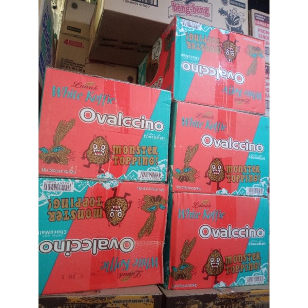 kopi luwak white koffie ovallcino promo beli 2+1 (satu karton isi 150pcs/sachet)