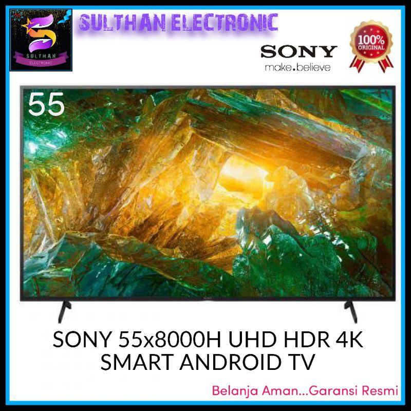 SONY 55X8000H UHD HDR 4K SMART TV ANDROID 55 INCH