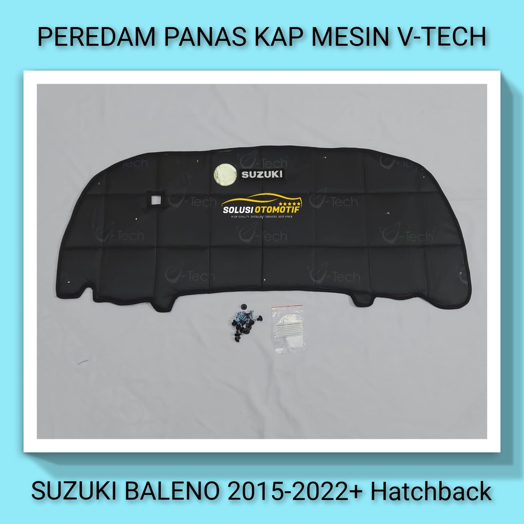 SUZUKI BALENO 2017-2027+ALL NEW Hatchback VTECH Ori Aksesoris Peredam Panas Kap Mesin Mobil PLUS Leb