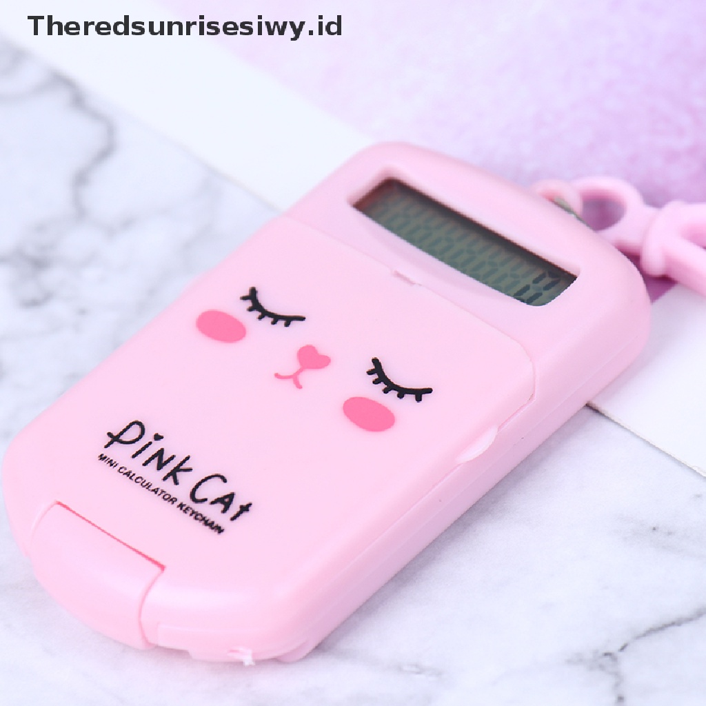 (Theredsunrisesiwy.Id) Gantungan Kunci Kalkulator Saku Kantor Portable