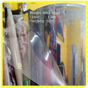  Plastik  Mika  Rigid Tebal 0 25mm Meteran Kaca Bening OPP 