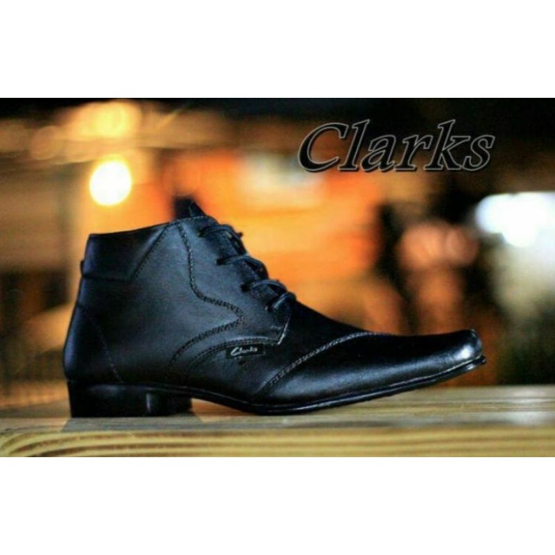 Sepatu Pantofel Hitam Pria Tali Tinggi Kulit Swedian Formal Kerja Kantor