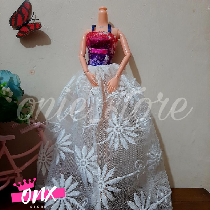 MAINAN ANAK PEREMPUAN MAINAN EDUKASI ANAK DRESS BERBIE BAJU BERBIE
