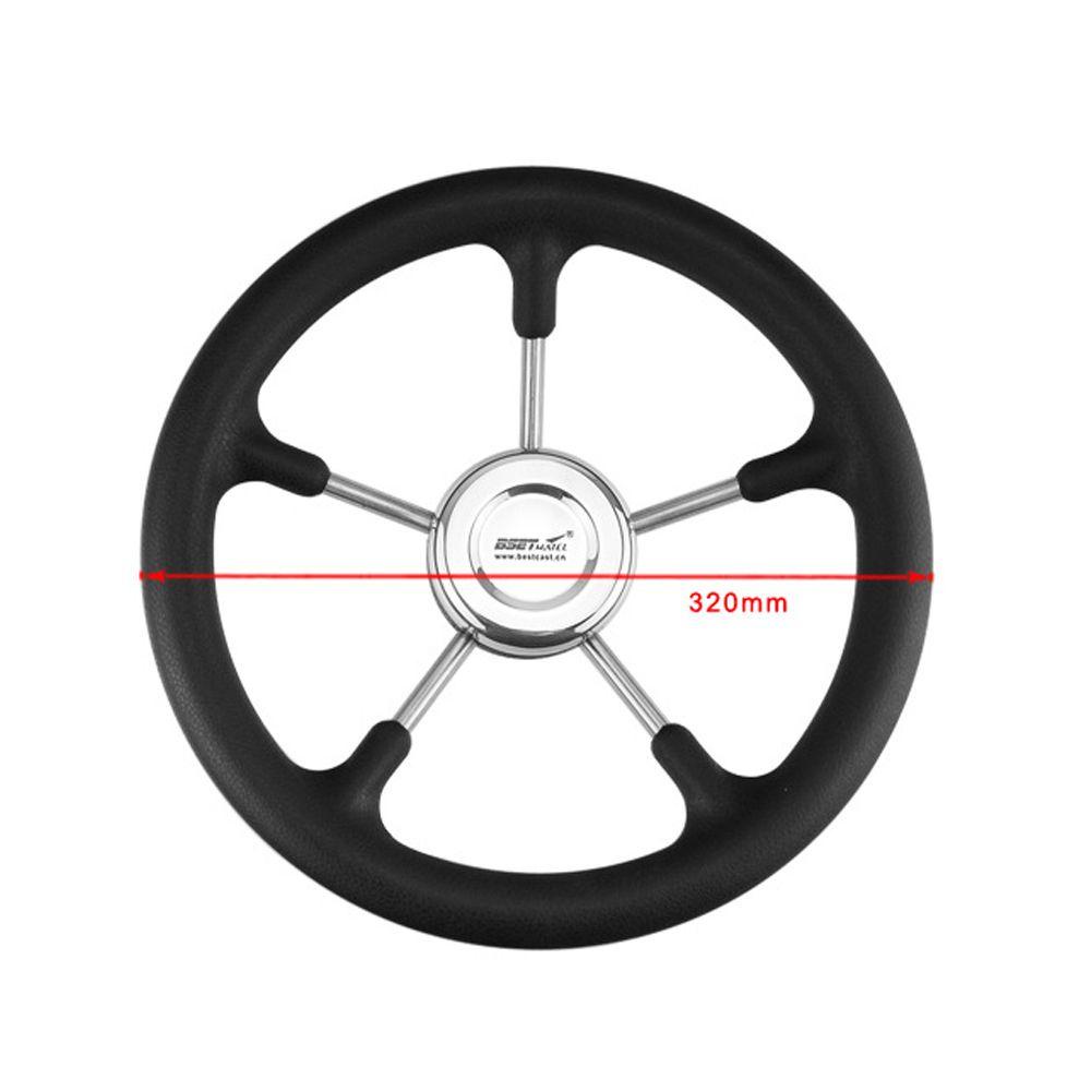 Preva Yacht Steering Wheel Polyurethane Foam Alat Retrofit Stainless Steel 320mm 5jari Jari Jari