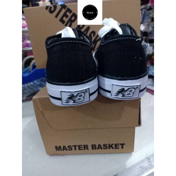 Sepatu MASTER BASKET 807 LC black white