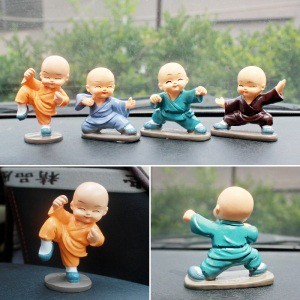 Pajangan Mobil Kongfu Kungfu Monk WUSHU Series 4 in 1