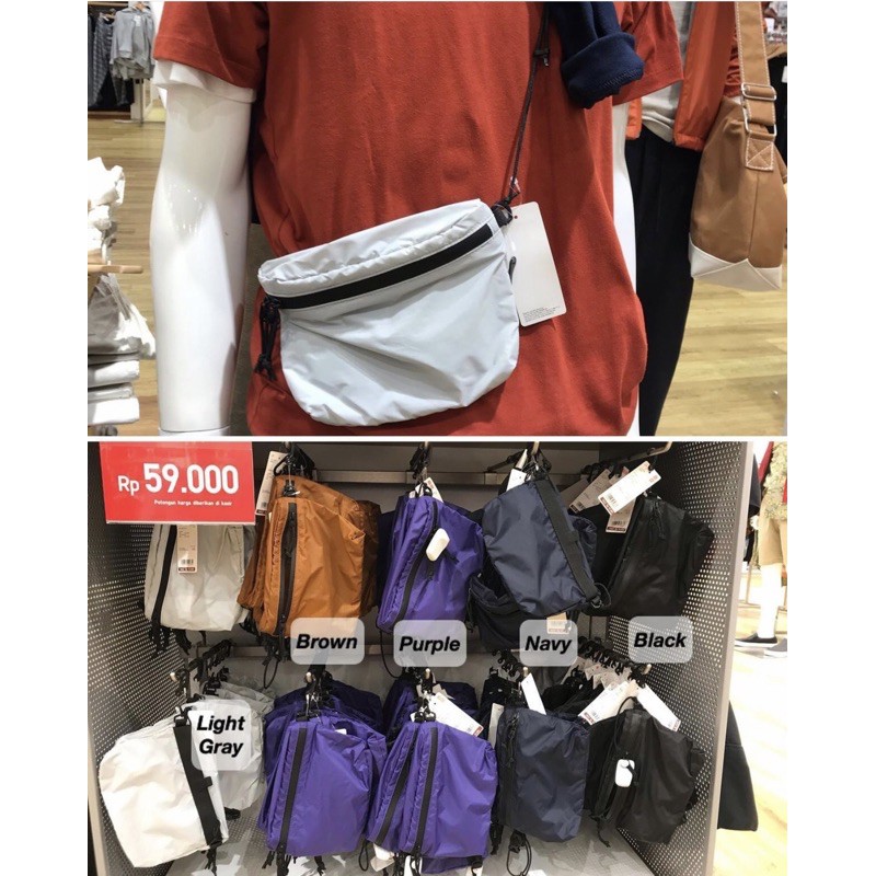 Tas fanny ringan Uniqlo
