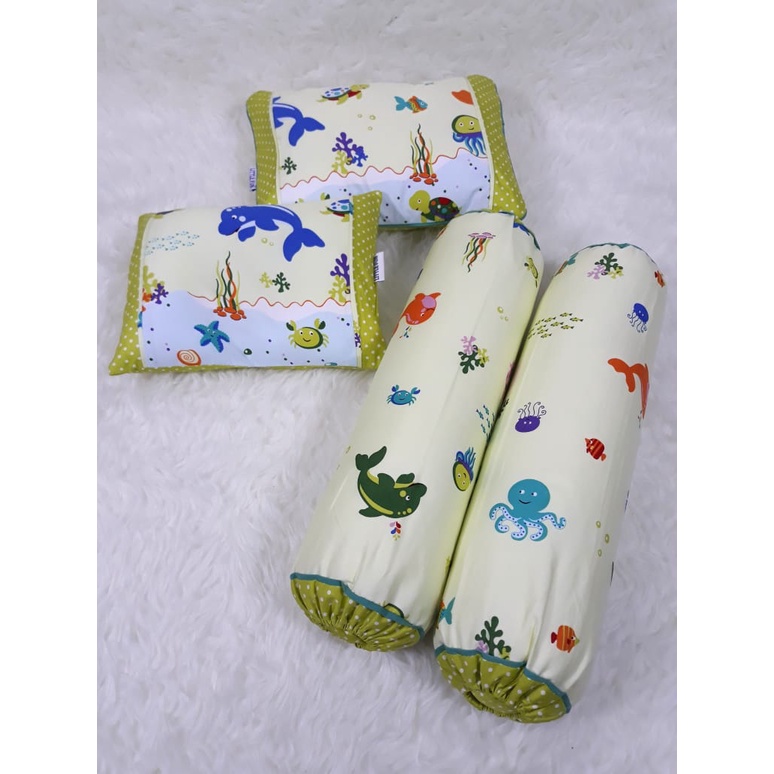 Perlengkapan Tidur Bayi - Bantal Set Baby + Peang