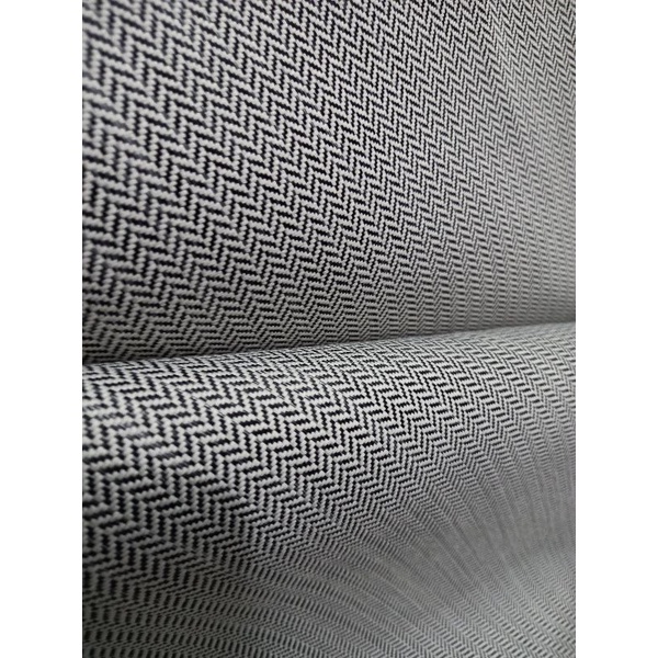 Kain Jok Mobil Broken White Herringbone