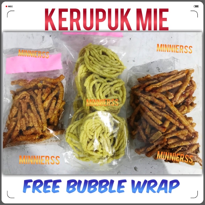 Jual Cemilan Kerupuk Mie Khas Sunda Asin Gurih Kerupuk Mie Asin Manis