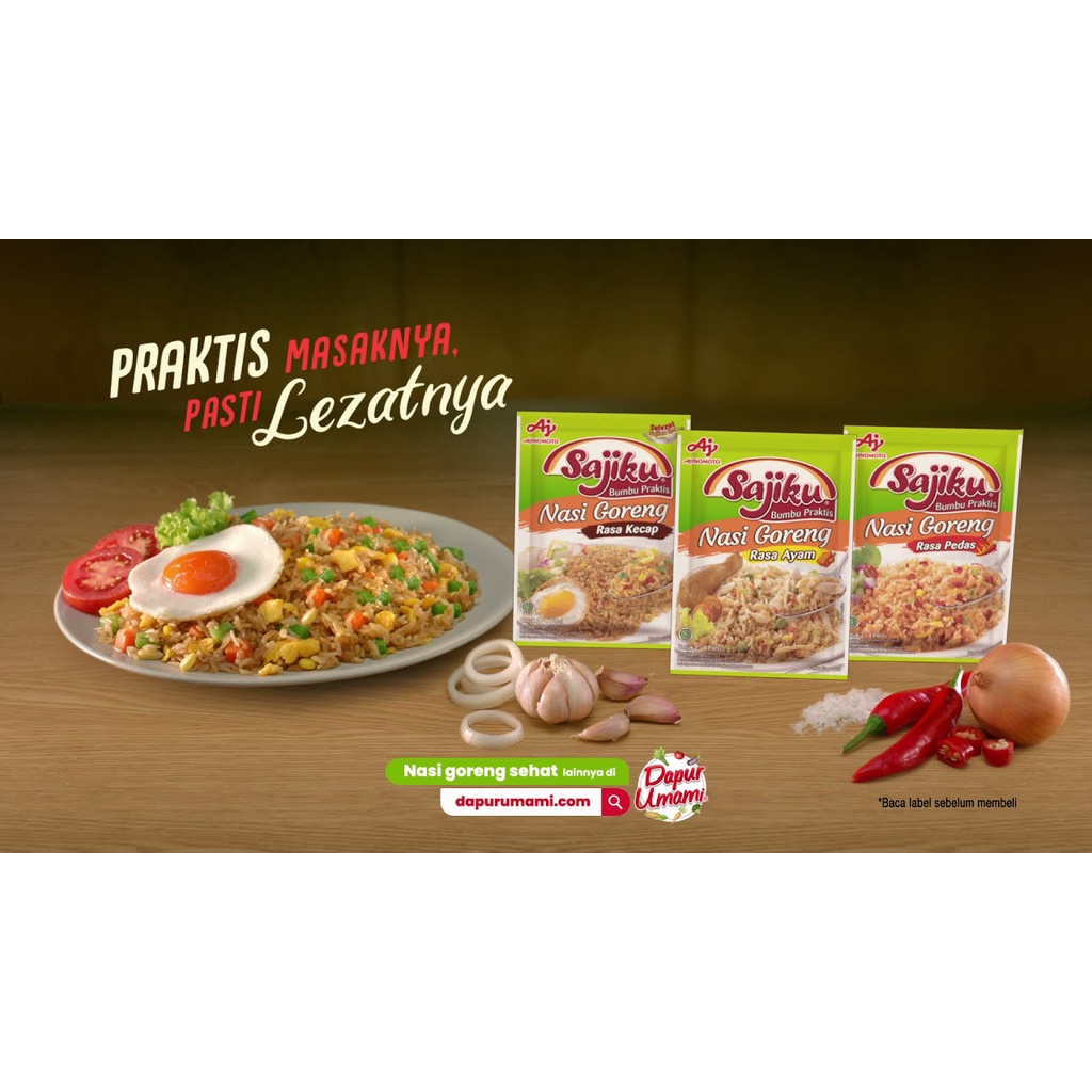 

[ISI 3 PCS] Sajiku Bumbu Praktis Nasi Goreng 20g