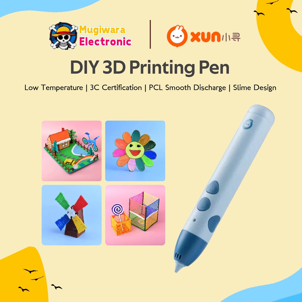 Xiaoxun 3D Printing Pen Low Temperature Pena Gambar 3D