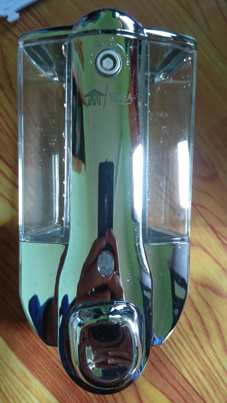 Tempat Sabun Wikea Single Chrome / Dispenser Sabun
