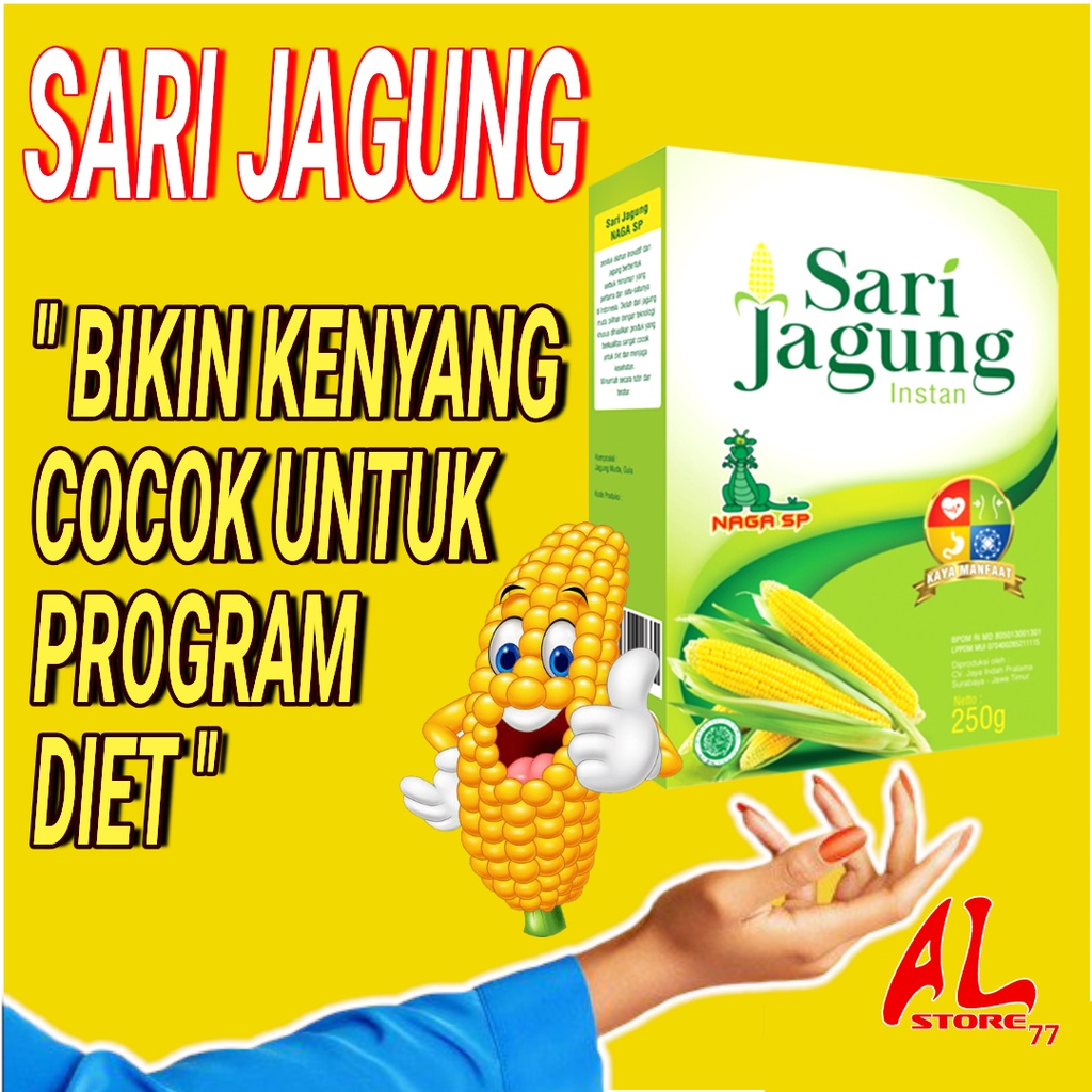 

Sari Jagung Susu Bubuk Naga SP 250g Minuman Pendamping Diet Slim Penurun Berat Badan