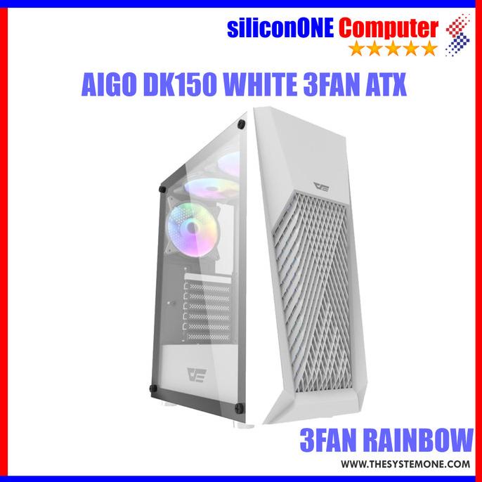 AIGO DK150 WHITE 3FAN RAINBOW ATX DARKFLASH