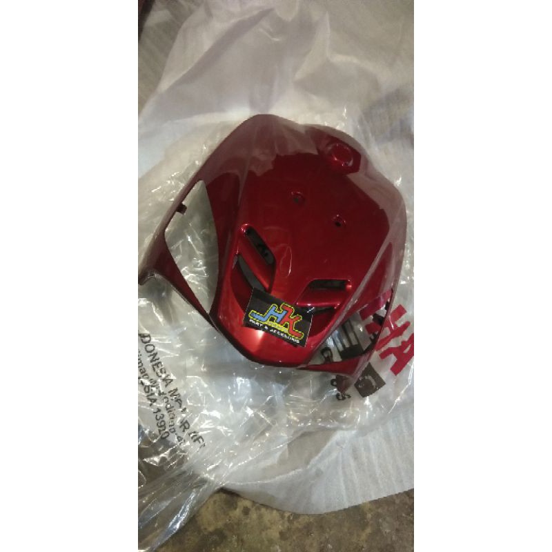 tameng depan mio sporty merah maroon original
