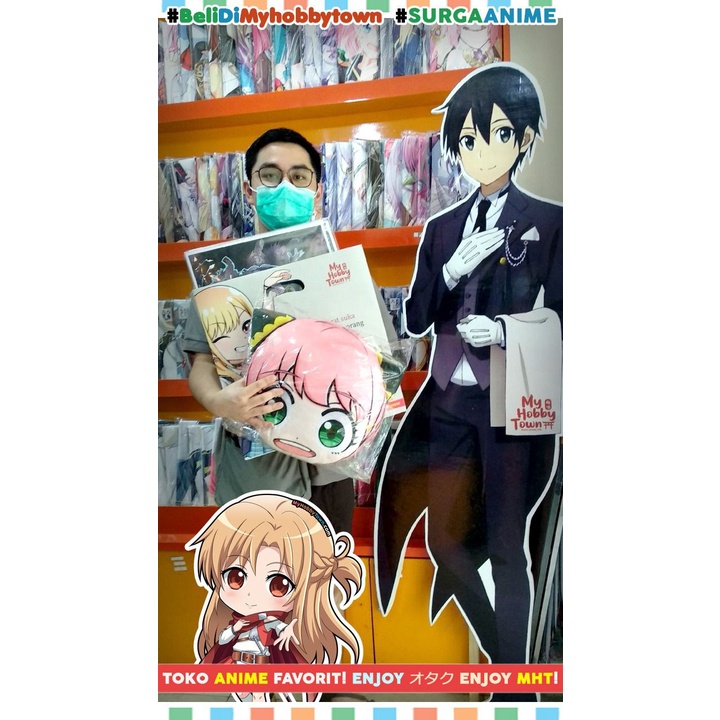 Bantal Bulat Moe Anime Spy X Family Anya Forger