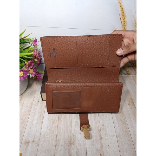 Dompet Lv Wanita Model Sodok Terbaru Import Free Box