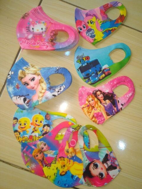 Masker Anak Sekolah Scuba Smp/sma/madrasah/masker Sekolah Batik /polos/pramuka /