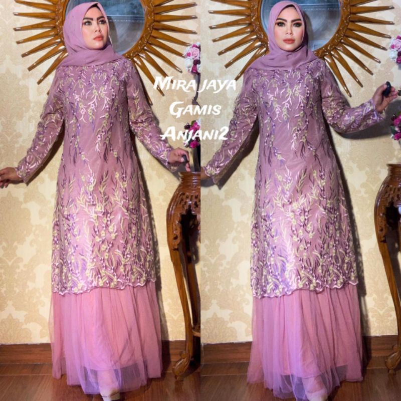 GAMIS TUTU BROKAT TILE BORDIR_ GAMIS TERBARU_ GAMIS MUSLIM