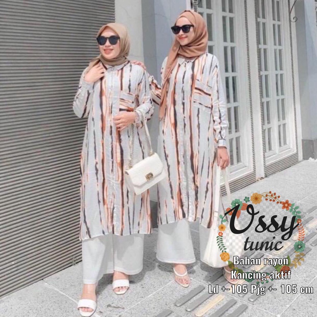 long tunik putih