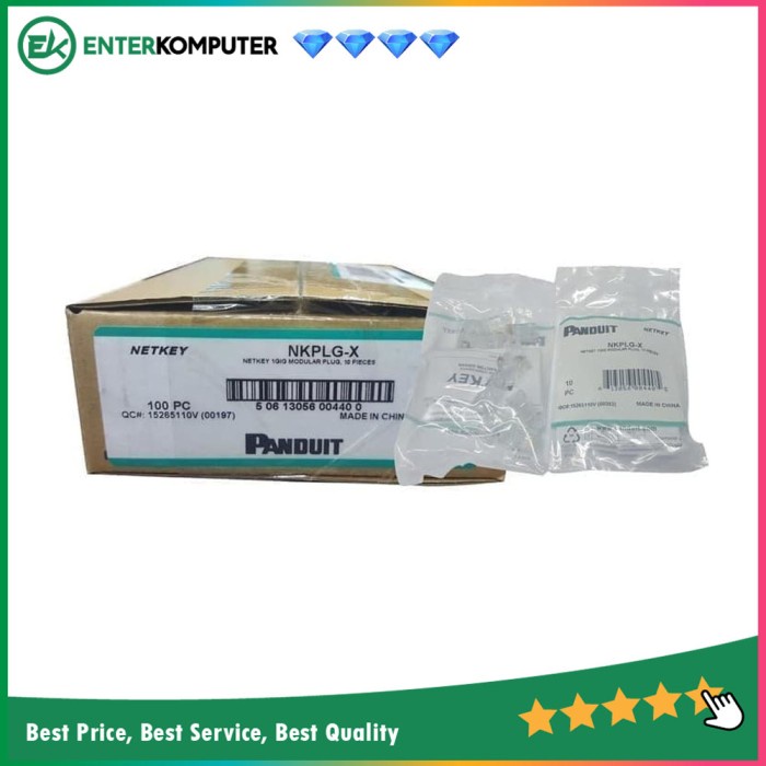 Panduit RJ45 Cat.6 Isi 100 Pieces (SP688-C)