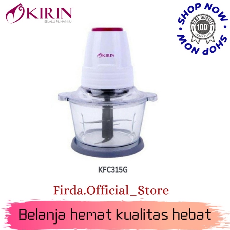 KIRIN FOOD CHOPPER KFC315G KACA 1.5 LITER - 100% ORI