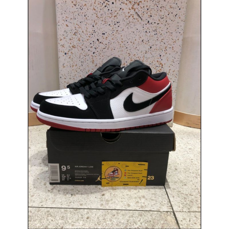 jordan 1 low white black gym red