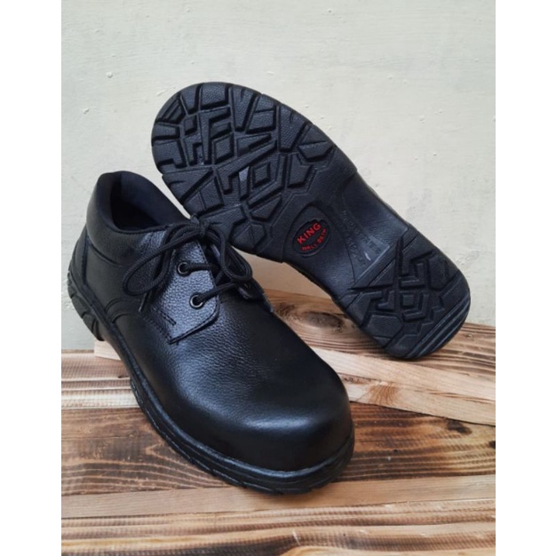Sepatu safety booth tali king Arthur kulit asli home industri Cibaduyut Bandung grosir dan eceran